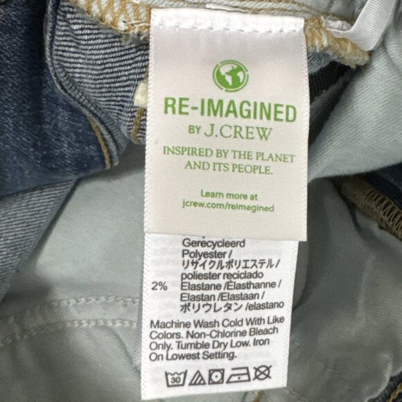 J.Crew Women's 30 Signature Stretch Denim 8" Midrise Skinny Jeans Blue NWT - Picture 12 of 16